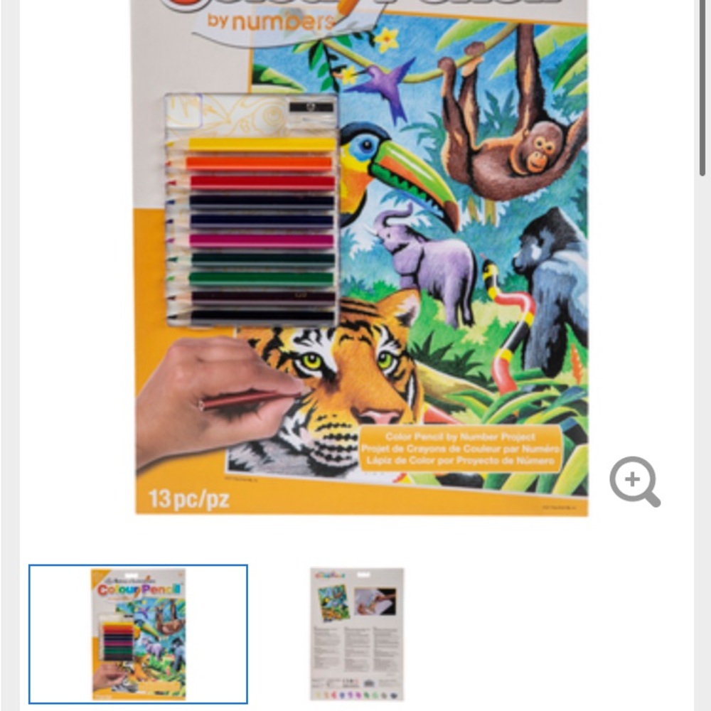 Color Pencil by Number Project - Jungle Adventure looking for this